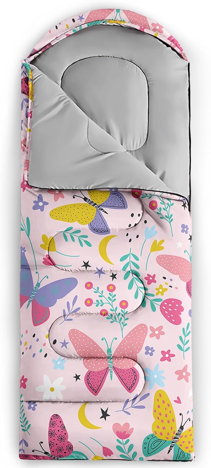 QOOMO Camping Sleeping Bags3 Season Warm &amp Cool WeatherLightweightWaterproof Sleeping Bags for Adults &amp Kids Travelingand Outdoors