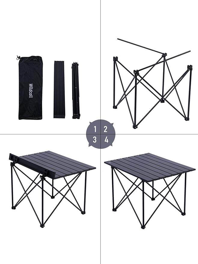 WildCall Ultralight Camping Table Compact Aluminum Folding Beach Table with Carry Bag for Outdoor Picnic BBQs and Cooking