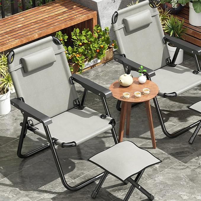Outdoor Folding Dining Chairs Folding Lawn Chairs Camping Beach Chair Foldable Outdoor Sling Chairs Portable Chairs for Patio Backyard Camping and Porch (Color : /Yellow Size : A)