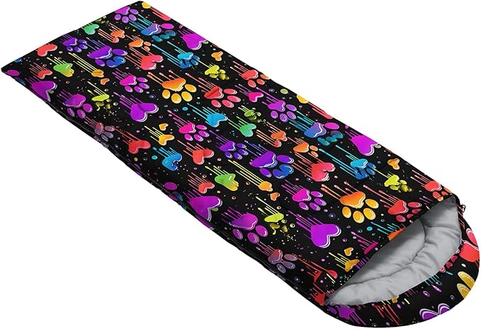 QOOMO Camping Sleeping Bags3 Season Warm &amp Cool WeatherLightweightWaterproof Sleeping Bags for Adults &amp KidsTravelingand OutdoorsCamping Gear Equipment