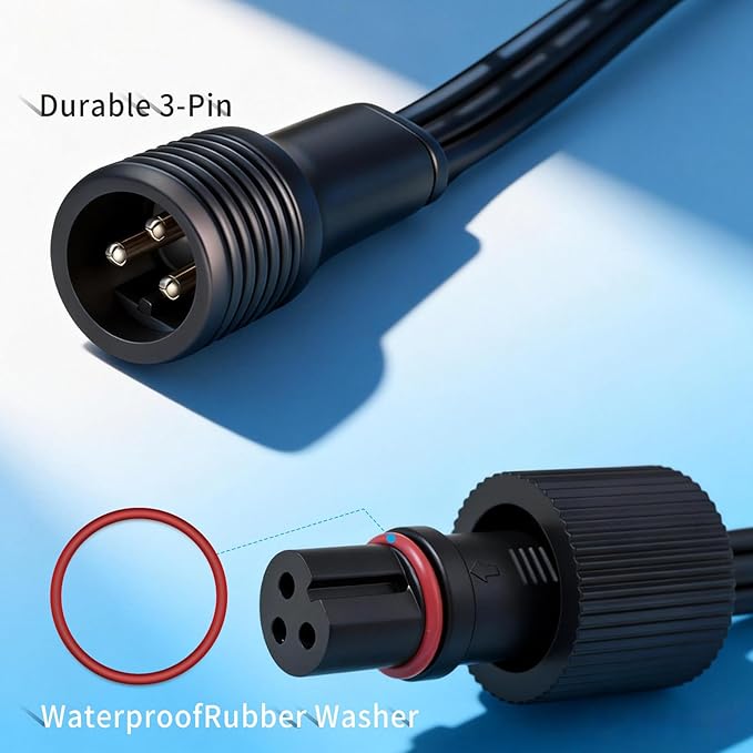 Signal Booster Driver Module for Govee Permanent Outdoor Lights Pro Compatible with H706A/H706B/H706C IP68 Waterproof 200ft Extension Plug-and-Play for Outdoor Holiday/Garden Lighting (Black)