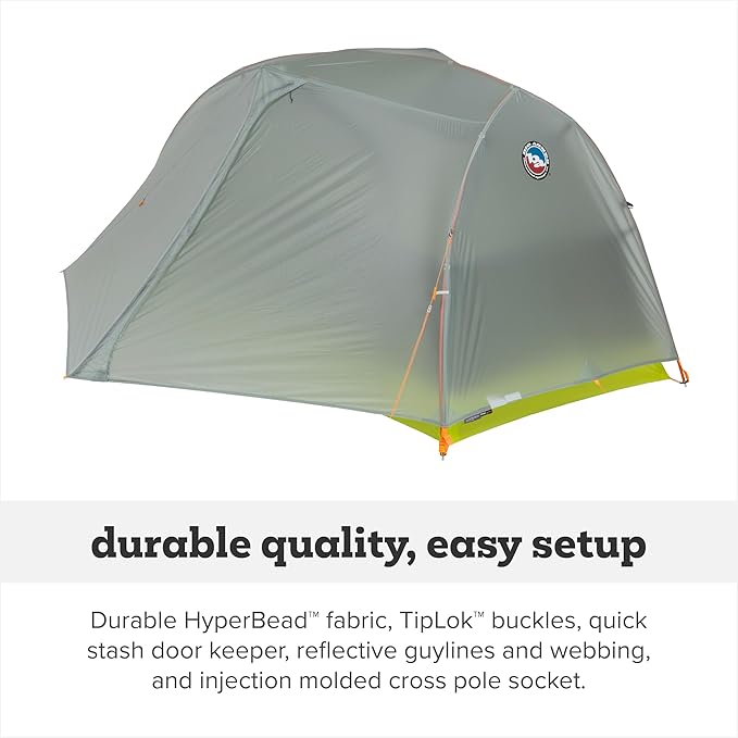 Big Agnes Tiger Wall UL - Ultralight Backpacking Tent 3-Season Semi-Freestanding Side-Entry Shelter for Camping &amp Backpacking -1 2 &amp 3 Person