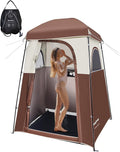 KingCamp Camping Shower Tent Portable Outdoor Privacy Toilet &amp Changing Tent Windproof &amp Waterproof Easy Setup 1 or 2 Room Shelter with Shower Bag for Camping Hiking Beach