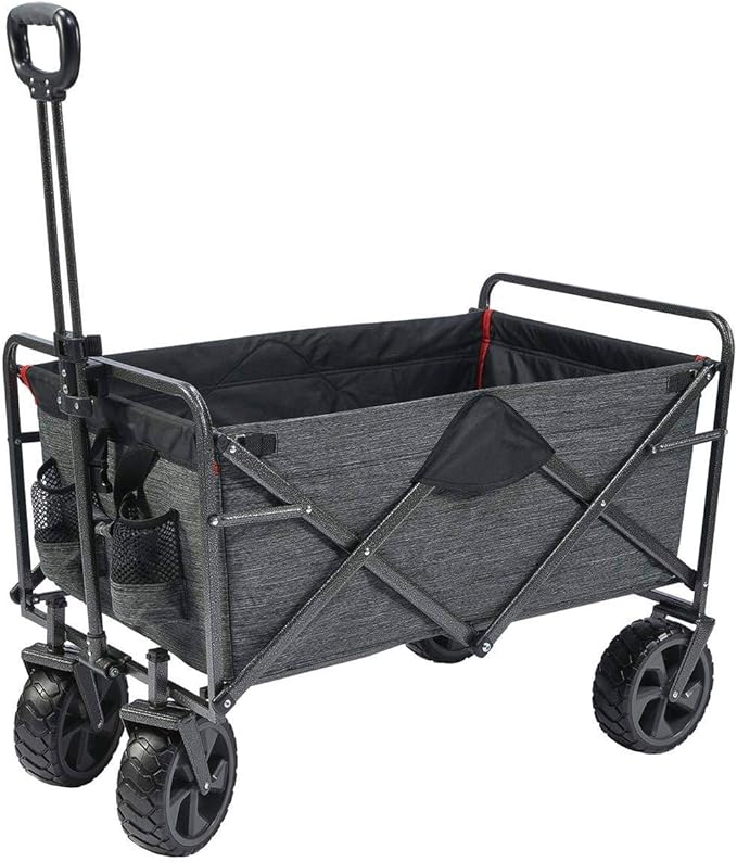 MacSports Mac Sports - Mac Sports Extra Long Folding Cargo Cart for Field Outdoor Use