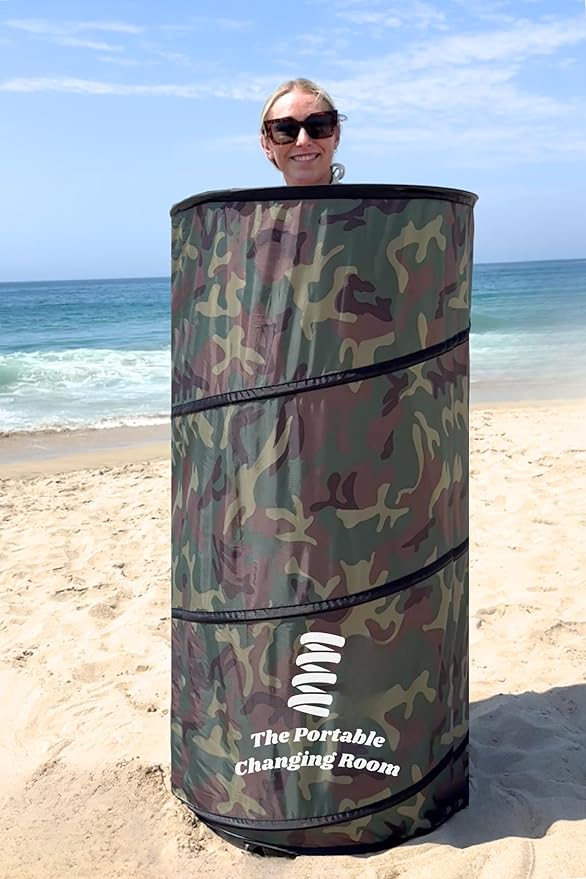 Portable Changing Room Pop Up Pod - Privacy Tent Dressing Room Tube or Portable Toilet Stall with Carry Bag for Camping Beach or Outdoor by The Portable Changing Room