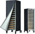 Commercial Bread Pan Rack Cover 28x23x64 - Waterproof Kitchen Storage Protection for Bakery Restaurant (Black)