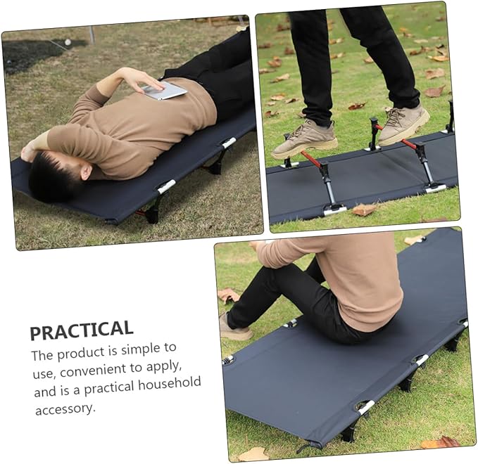 Sosoport Portable Folding Camping Bed Oxford Lightweight and Compact Design for Outdoor Use for Hiking Travel and Guest Sleeping