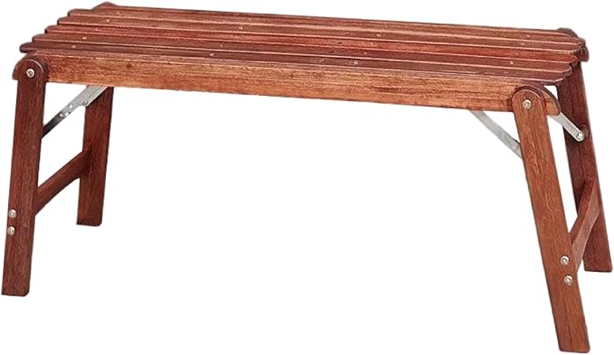BYER OF MAINE Pangean Outdoor Wooden Bench Foldable Bench for Indoor and Ourdoor Home Furniture 20 lbs - 14.5 x 40 x 18.5 Inches H