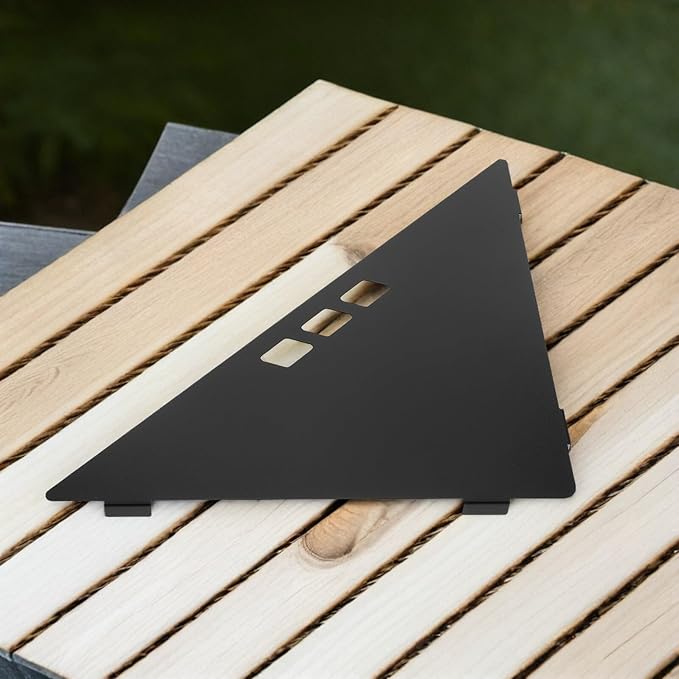 Folding Table Accessories Corner Sleeve Extender Lightweight Black Triangular Connector Plate for Outdoor Camping Picnic Foldable Desk Extension