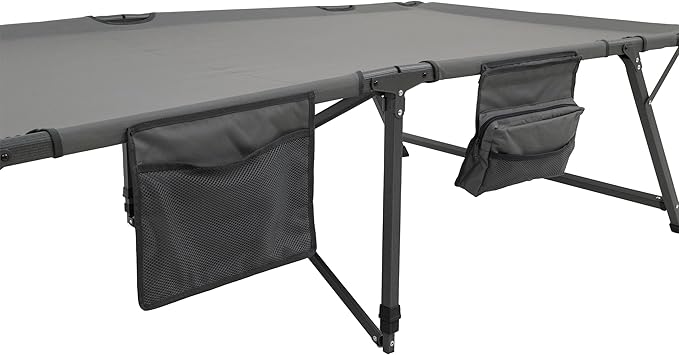 Browning Camping Titan Cot XL - Oversized Foldable Camping Cot for Adults 450 lb. Weight Capacity Durable Bed for Outdoor Adventures and Comfortable Sleeping Solution