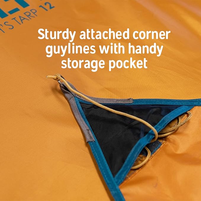 Kelty Noah’s Tarp Sun Shelter and Multi-Use Awning Rainfly Portable Canopy UV Protection Waterproof + Durable 3 Sizes for Customized Pitch