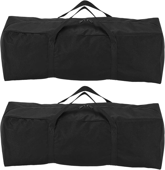 HARFINGTON 2pcs Camping Chair Replacement Bag 23.6 x 7.9 Folding Chair Carry Bag Oxford Cloth Storage Tent Bag with Handle Strap for Travel Outdoor Camping Sports Black