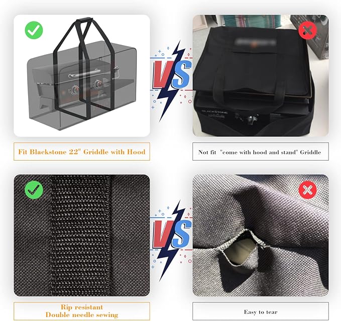 22 inch Griddle Carry Bag for Blackstone 17 Inch Griddle &amp 22 Inch Griddle with Hood and Stand 22 Tabletop Grill Carry Bag for Blackstone 1891 &amp 1814 Water-Resistant 22 Grill Storage Case