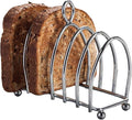 Kilo Victorian Design Chrome 6 Slice Toast Rack with Ball Feet and Loop Carry Handle