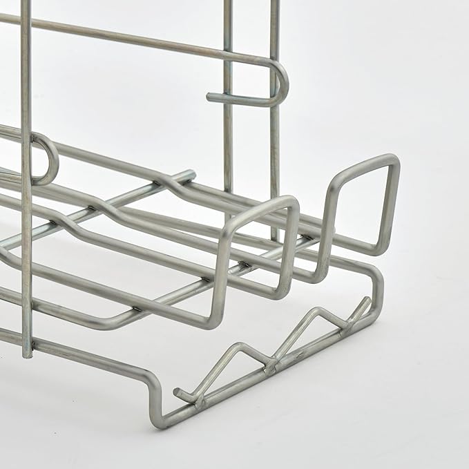 Commercial Wire Can Rack 3-Pack Holds (12) #5 Cans or (8) #10 Cans FIFO Design Durable Metal Can Rack for Restaurants (28W-671)