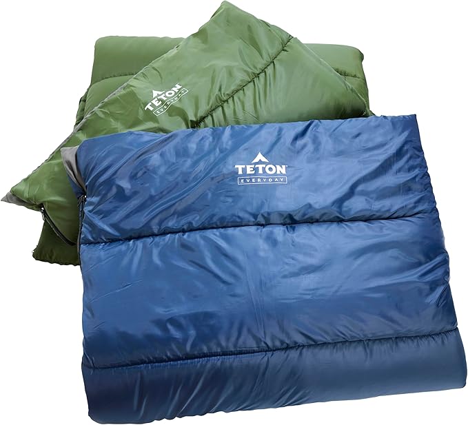 Teton Everyday Response 10F Degree Sleeping Bag for Adults and Kids 3-Season Sleeping Bags Stay Warm in Camping Weather Stuff Sack Included