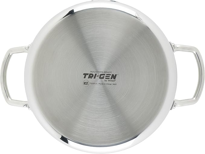 WINCO Tri-Ply Stock Pot Silver