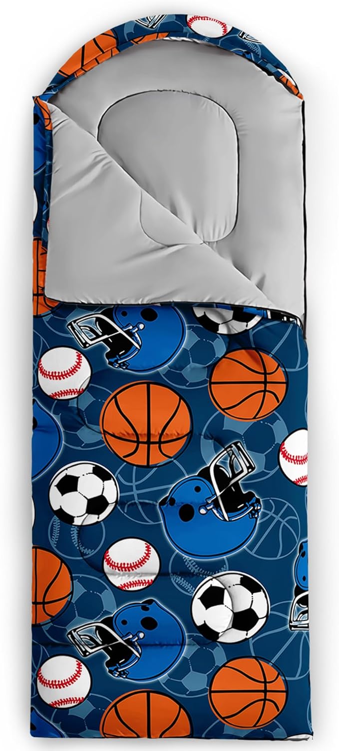 BSNTHO Camping Sleeping Bags3 Season Warm &amp Cool WeatherLightweightWaterproof Sleeping Bags for Adults &amp KidsTravelingand OutdoorsCamping Gear Equipment