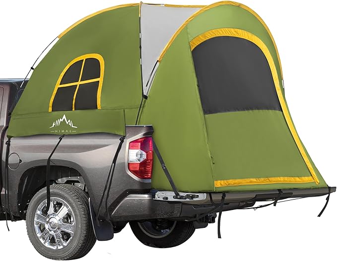 Pickup Truck Tent Waterproof PU2000mm Double Layer for FT Truck Bed Portable Bed Tent for Camping