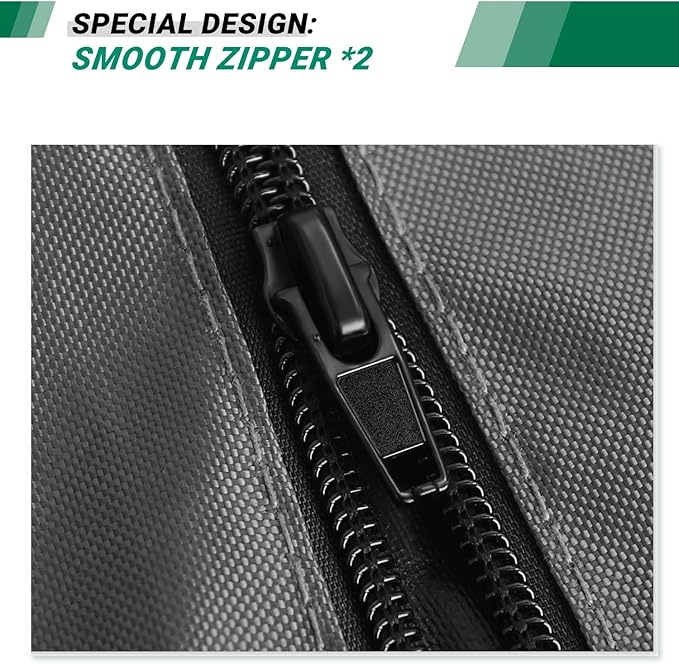Storage Shelving Unit Cover with Zipper - Waterproof Indoor/Outdoor Dust Cover (25L x 15W x 30H)