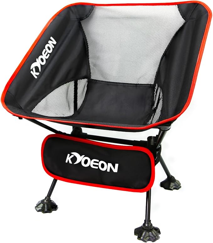 Portable Camping Chair Ultralight Durable Foldable Chair for Outdoor CampTravel Beach Picnic Garden Sport Sturdy Frame Comfortable Collapsible Lawn Chair Supports 330Lbs