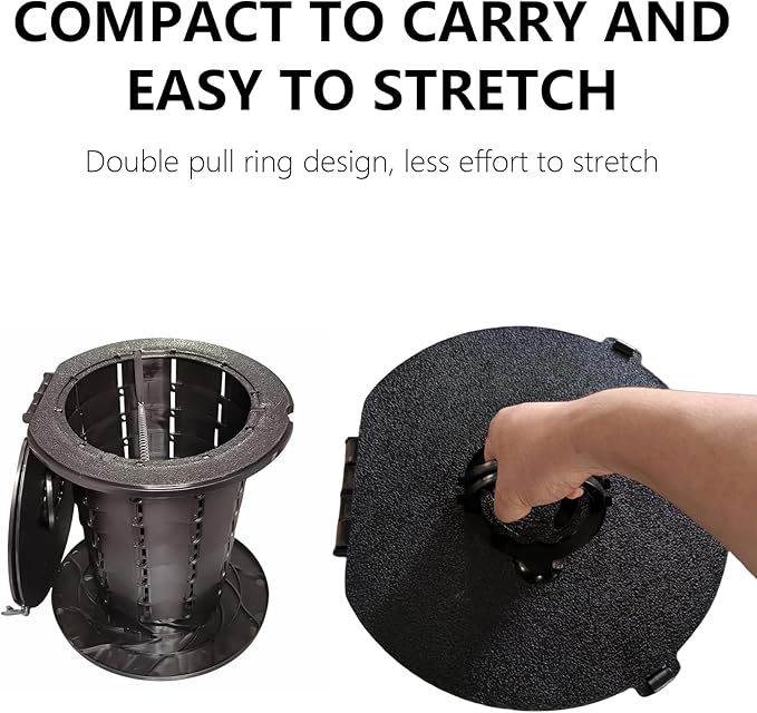 Outdoor Furniture Folding Camping Toilet Portable Toilet for Adults with Lid Seats Outdoor Travel Toilet for Fishing Hiking Campervan