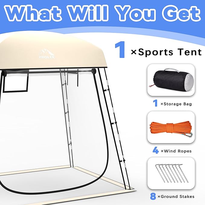 Sports TentWaterproof Sport Tents Shelter Fits 2-4 Persons Portable Clear Bubble Tent for Sports WatchingCamping and Outdoor Activities