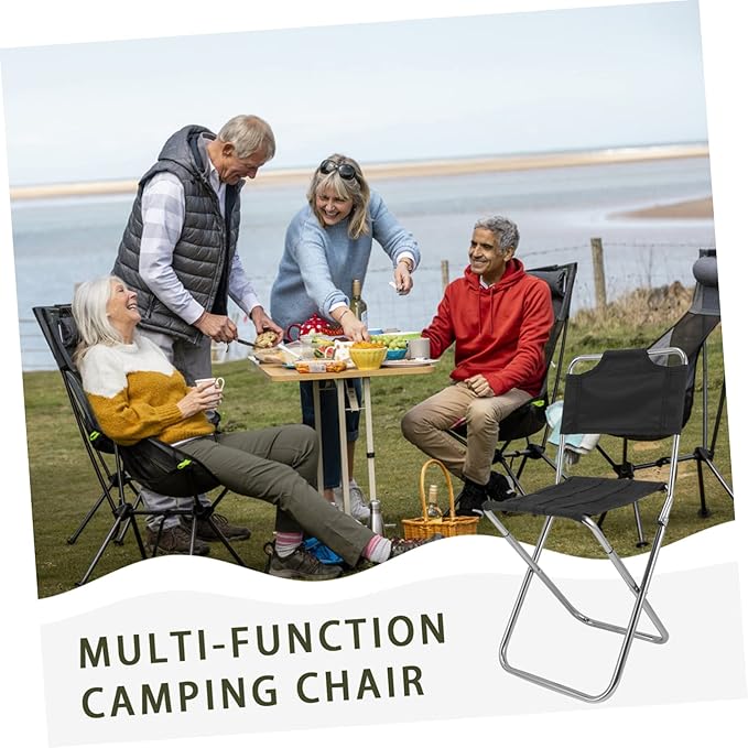 BESPORTBLE Portable Folding Chair for Adults Oversized Beach Camping Stool Umbrella Reclining Leisure Chair