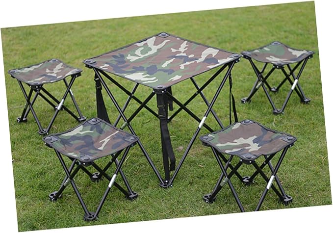 BESPORTBLE Portable Camouflage Fishing Chair Large Folding Stool for Camping Hiking and Lightweight and Sturdy Outdoor Gear