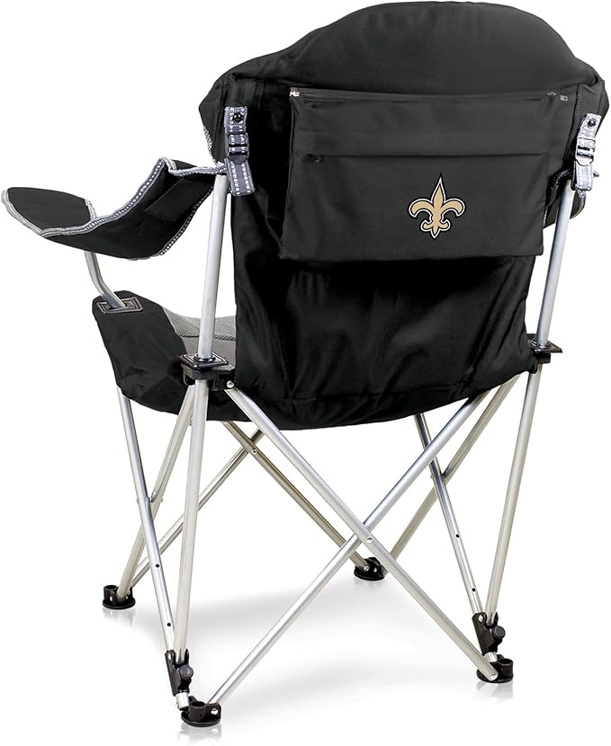 Picnic TIME NFL Unisex-Adult NFL Reclining Camp Chair Beach Chair for Adults Sports Chair with Carry Bag