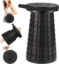 2025 Heavy Duty Collapsible Stool | 600lbs Capacity 18-in Tall Lightweight 2.6lbs Portable Retractable Telescoping Stool for Adults Camping Fishing Hiking Travel BBQ