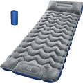 4 Thick Double-Sided Inflatable Sleeping Pad | Warm Crystal Velvet Top for Cold Weather Waterproof Nylon Bottom | All-Season Camping Mattress for Backpacking Hiking Tent &amp Car Travel