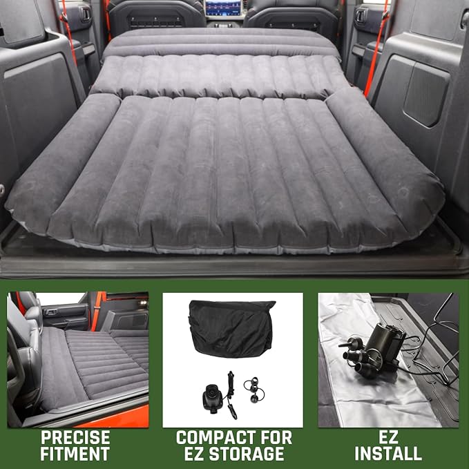 IAG I-Line Air Mattress Bed w/Air Pump for Ford Bronco 2021+ 4 Door (Not Sport) Inflatable for Camping
