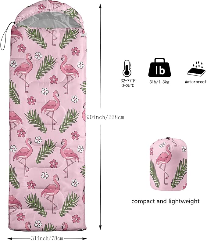 AILONEN Sunflower Sunset Sleeping Bag for Boys Girls Adults3 Season Warm &amp Cool Weather Botanical Design Lightweight Waterproof Camping Sleeping BagHikingOutdoor Backpack Traveling