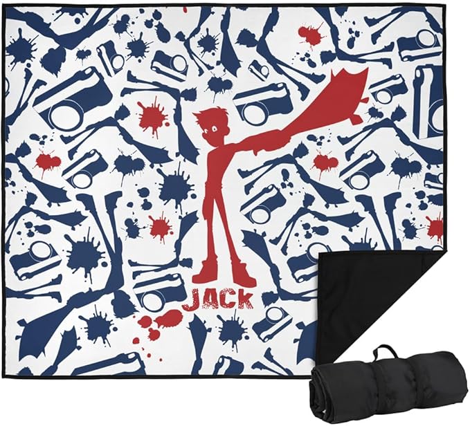LOGOVISION Jack Pattern Outdoor Blanket for Picnic Beach Camping Park Tailgate 50x60