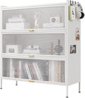 3 Tier Pantry Storage Cabinet Baker Racks for Kitchen Microwave Rack Kitchen Pantry Storage Cabinet Sideboard White