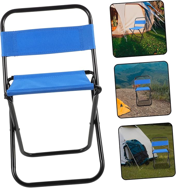 Yardwe Foldable Fishing Chair Compact Camping Stool Lightweight and Sturdy for Outdoor Activities