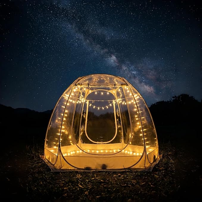 Pop Up Bubble Tent Outdoor Bubble House Garden Courtyard Tent Clear Igloo Tents for Outside Camping Picnics Lawn Garden