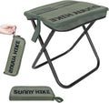 Portable Foldable Backpack Stool Portable Chair Ultralight Collapsible Stool with Carry Bag for Outdoor Camping Hiking Fishing and Travel (Green)
