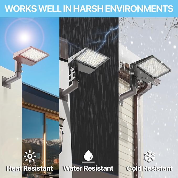 HYPERLITE Wall Mount Bracket: 90 Degree for Parking Lot Light - L Shape Bracket for 2 3/8 inch Slip Fit Lights Lighting Mounting Bracket Extension Pole for LED Shoebox Area Lights Street Pole Light