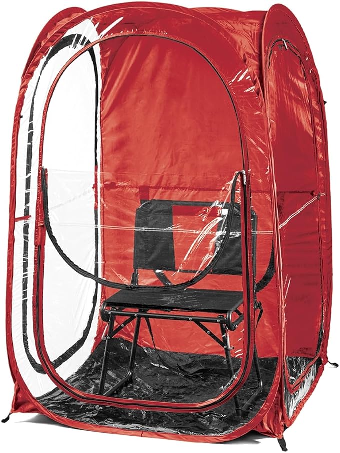WeatherPod® The Original Shark Tank MyPod™ 1-2 Person Pop-Up Pod - Stay Warm Dry and Out of The Sun - Weather Pod for Sports Rain or Wind
