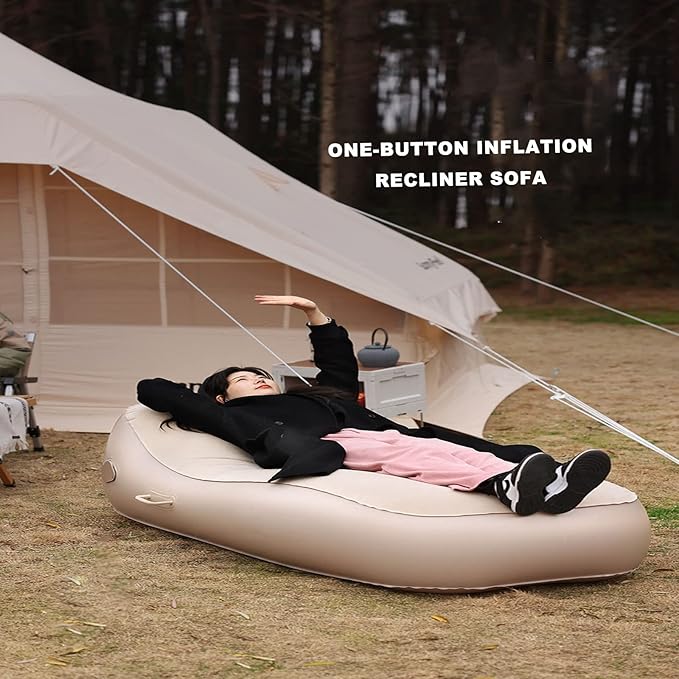 Inflatable Sofa Single Outdoor Portable Automatic Air Mattress Suitable for Outdoor Camping Camping Family