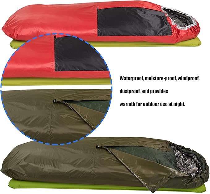 Thermals Reflective Winter Sleep Bag Covers Backpacking Liner for Outdoor Survival Permeable Camping