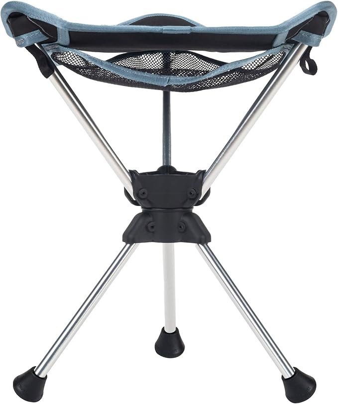 GRAND TRUNK Compass 360° Swivel Camping Stool | Ultralight Foldable Tripod Seat with Aluminum Frame | Portable Outdoor Chair for Hiking Fishing &amp Travel | Clay Red
