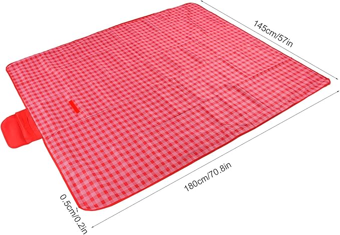 Picnic Blanket for 6-8 People | Sheds Water &amp Sheds Sand Oxford Fabric | Foldable Outdoor Mat for Camping/Beach/Hiking | Simple to Care for &amp Portable Design