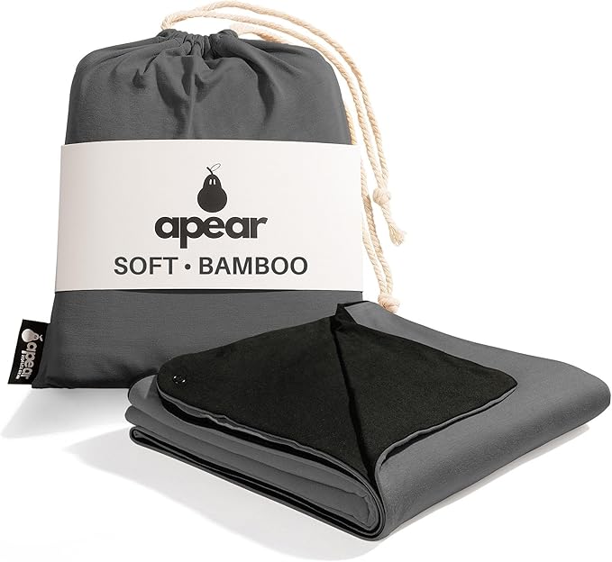 16-in-1 Compact Travel Blanket with Bag – Reversible Ultra Soft Bamboo Airplane Blanket with Hidden Pocket – Packable for Flights &amp Travel Essentials (Semi-Weighted Double Layer)