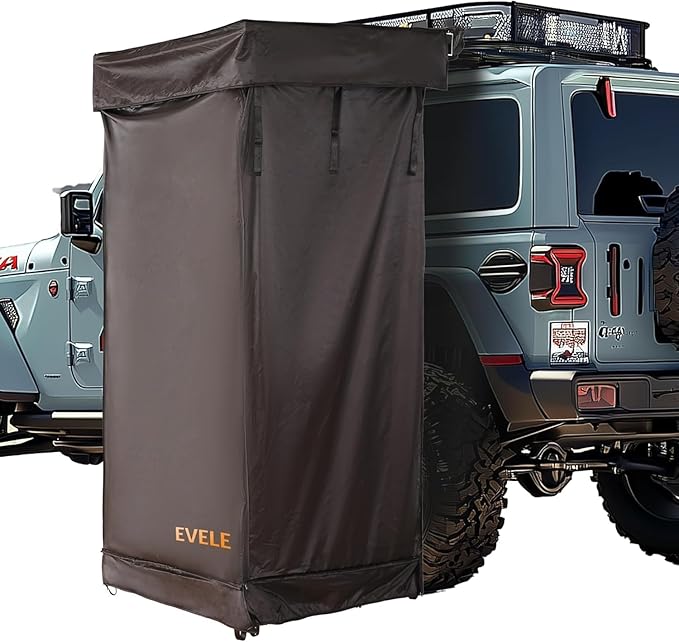 Shower Awning Tent for roof Rack Portable Privacy Sun Shelter for Overland Vehicle Car Camping Bathroom Changing Room for Outdoor Rain