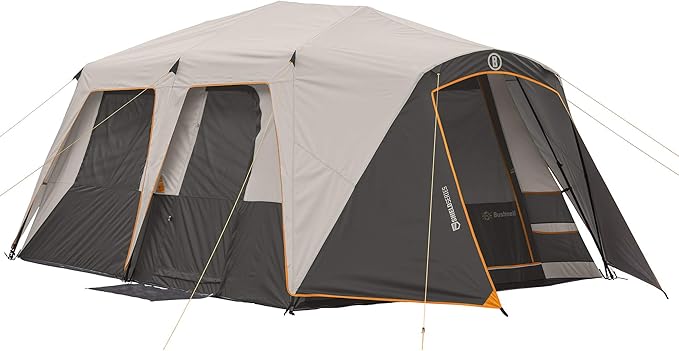 Bushnell Instant Tent | 6 Person / 9 Person / 12 Person Shield Series Instant Tents Cabin Design Perfect for 3 Season Family Camping Hunting and Fishing with Fast Setup | Instant Tents Cabin Design