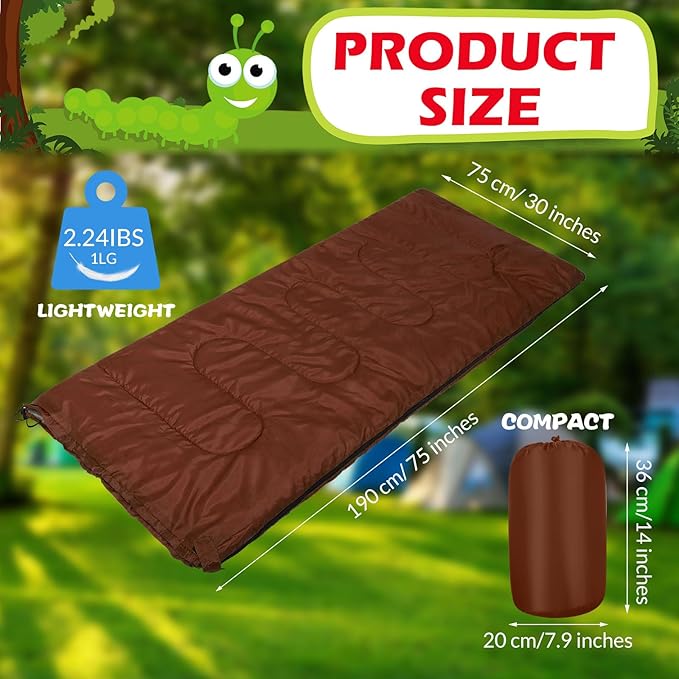 Mixweer 20 Pack Camping Sleeping Bulk 4 Season Cold Weather Sleeping Bag Waterproof Lightweight Compact Sleeping Bag for Backpacking Camping Hiking Travel Outdoor