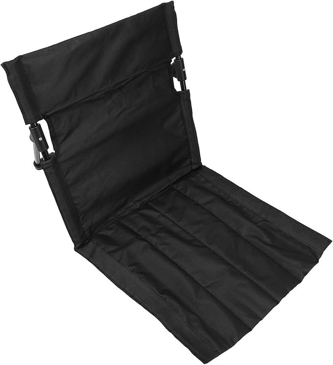 Yosoo Health Gear Portable Folding Floor Chair Adjustable Backrest Breathable 600D Oxford Fabric Lightweight for Beach Camping and Fishing (Black)